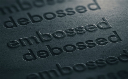 Embossing/Debossing